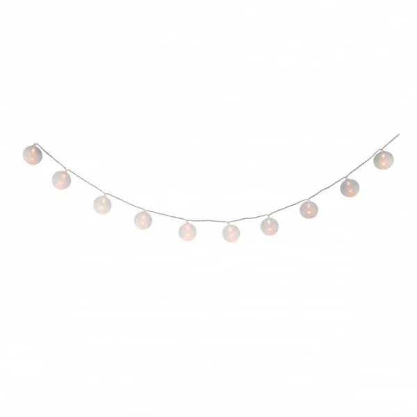 MICA Living 10er LED-Kugellichterkette – Ø = Ca. 6 Cm – Weiß 1