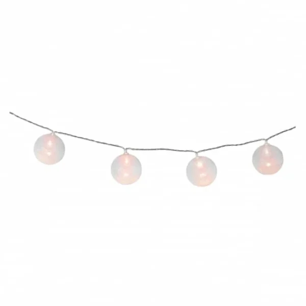 MICA Living 10er LED-Kugellichterkette – Ø = Ca. 6 Cm – Weiß 3