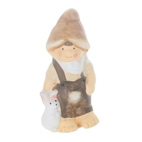 MICA Living Junge Mit Hase – Aus Keramik – Ca. 9 X 5,5 X 16,5 Cm 1